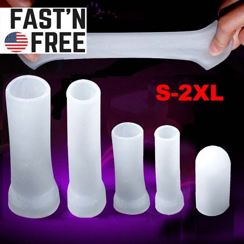 Male Penis Extender Stretcher Max Vacuum Enhancer Enlarger Silicone Sleeve