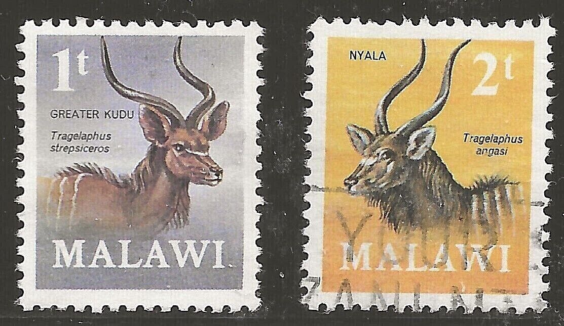 Malawi 1971 Greater Kudu & Nyala Scott 148 149 Cto