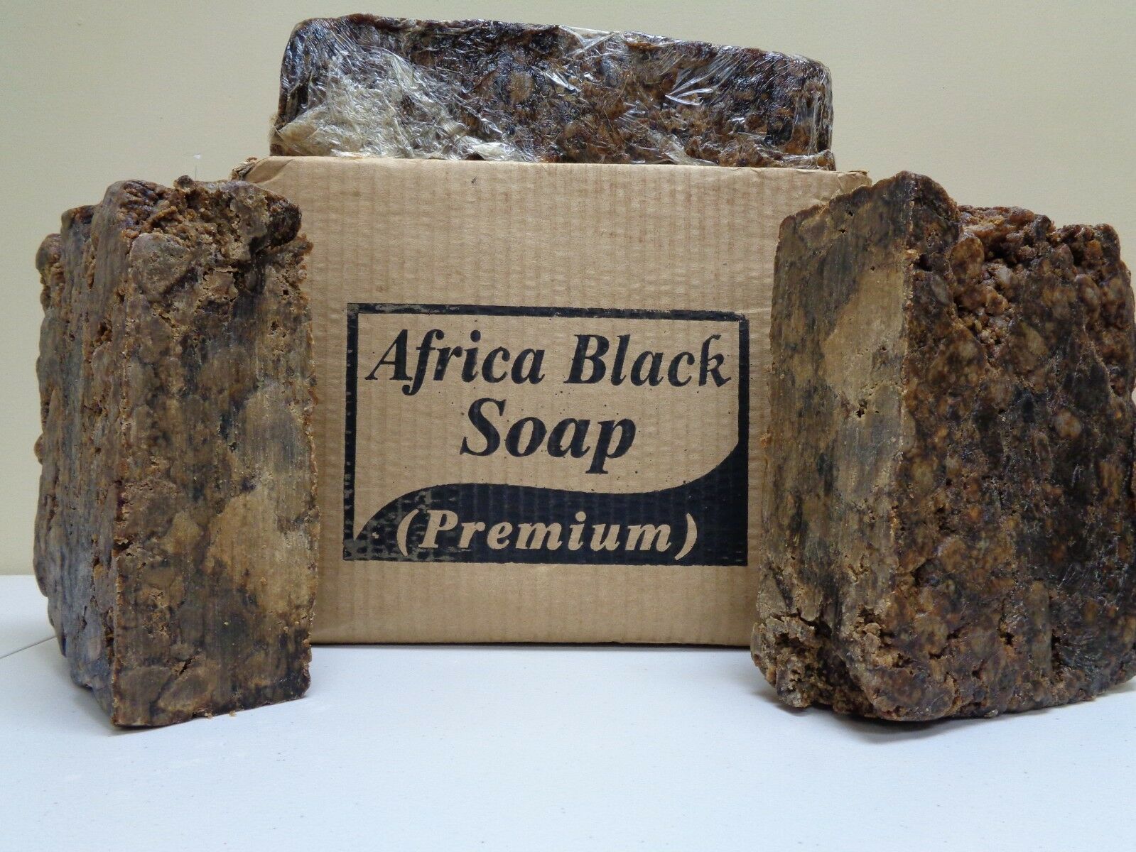 Raw African Black Soap Organic Unrefined From Ghana Premium Quality Choose Size
