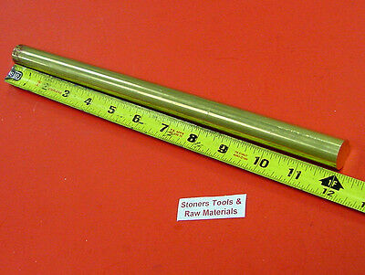 3/4" C360 Brass Solid Round Rod 12" Long New Lathe Bar Stock .75" Half Hard