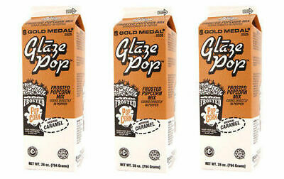 Glaze Pop, Frosted Caramel Popcorn Flavoring, Gold Medal Product 2525, 3 Cartons