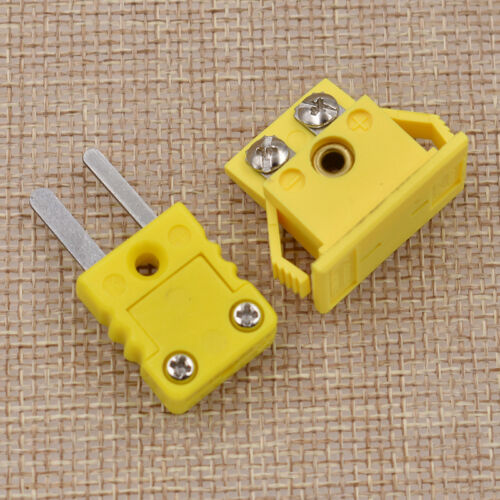 Thermocouple K Type Miniature Socket & Panel Mount Alloy Plug Connector Set