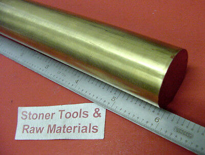 1" Brass C360 Round Rod 6" Long H02 Solid Brass Bar New Lathe Bar Stock 1.00"