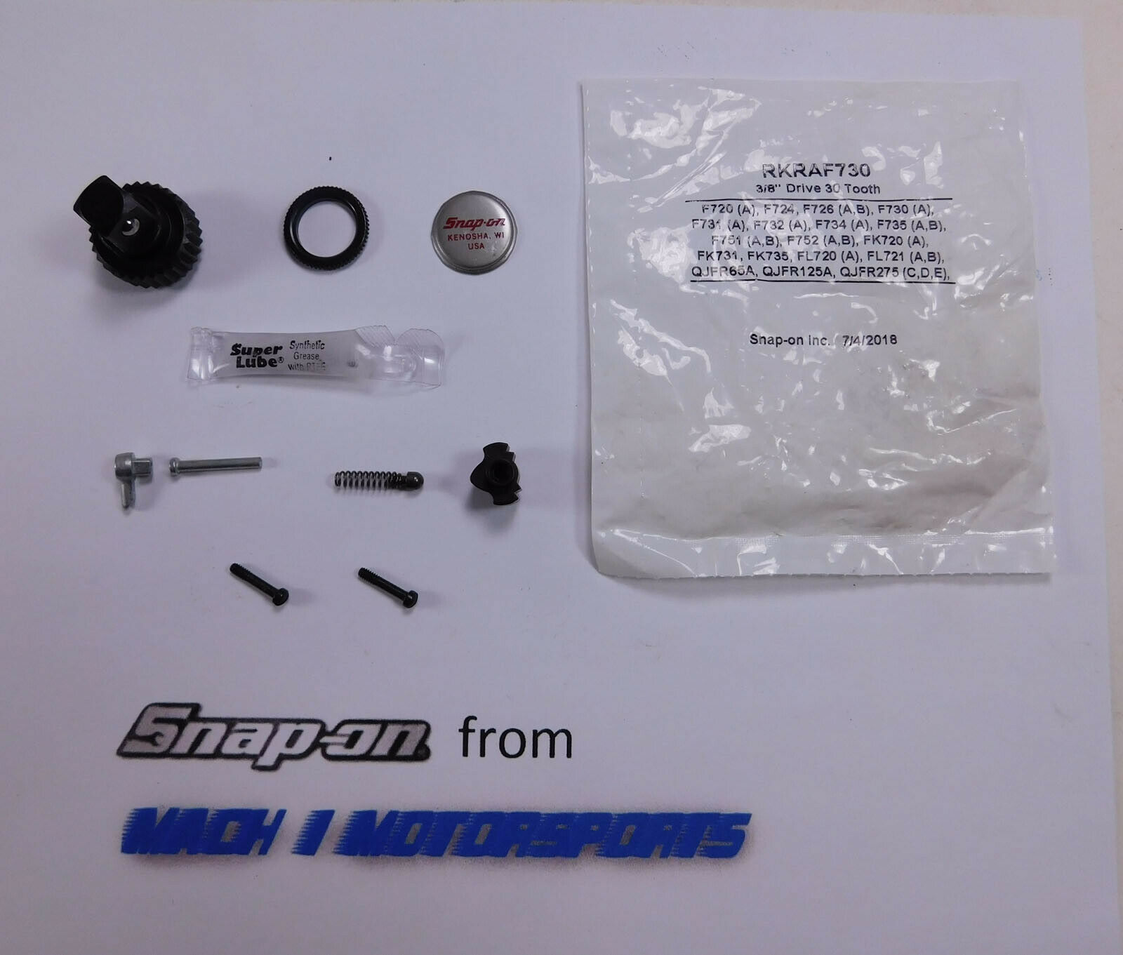 Snap On Tools 3/8" Drive 30 Tooth Ratchet Repair Kit F720 F731 F730 F735 F751