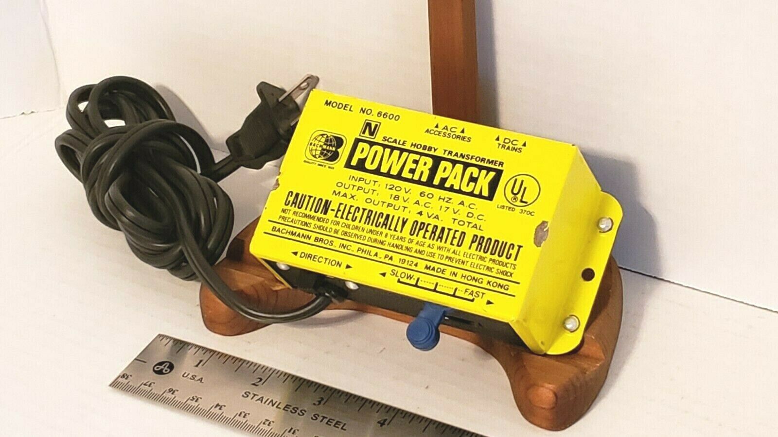 Bachmann #6600 Power Pack N Scale Hobby Transformer