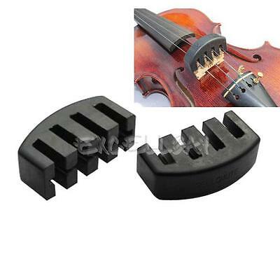 Violin Practice Mute Heavy Black Rubber Violin Silencer Acoustic Electric