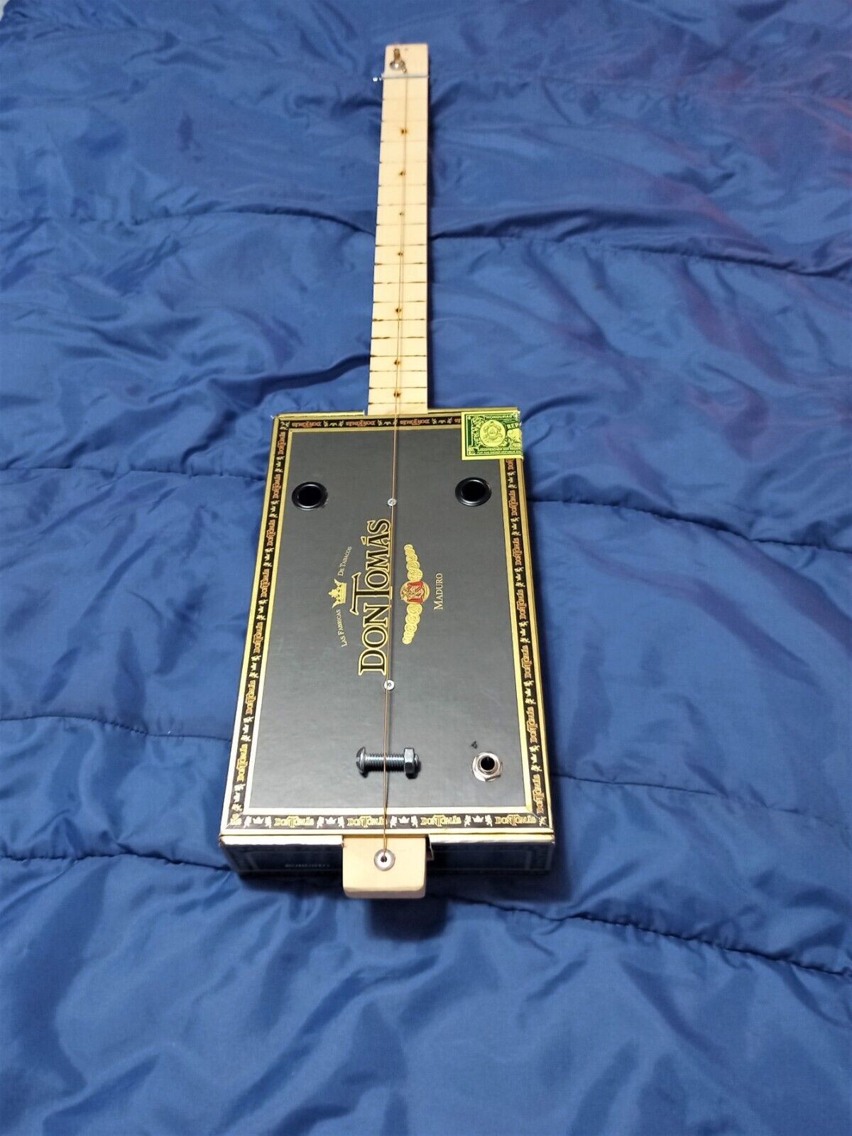Cigar Box Guitar 1 String (diddley Bow) Electric Acoustic W Quality Slide