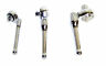 3 Pc Flexible Stubby Ratchet Handle Socket Wrench Swivel Tool Set 1/4" 3/8" 1/2"